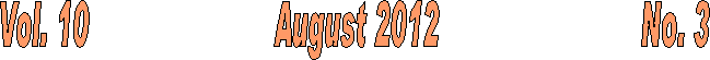 Vol. 10                       August 2012                         No. 3